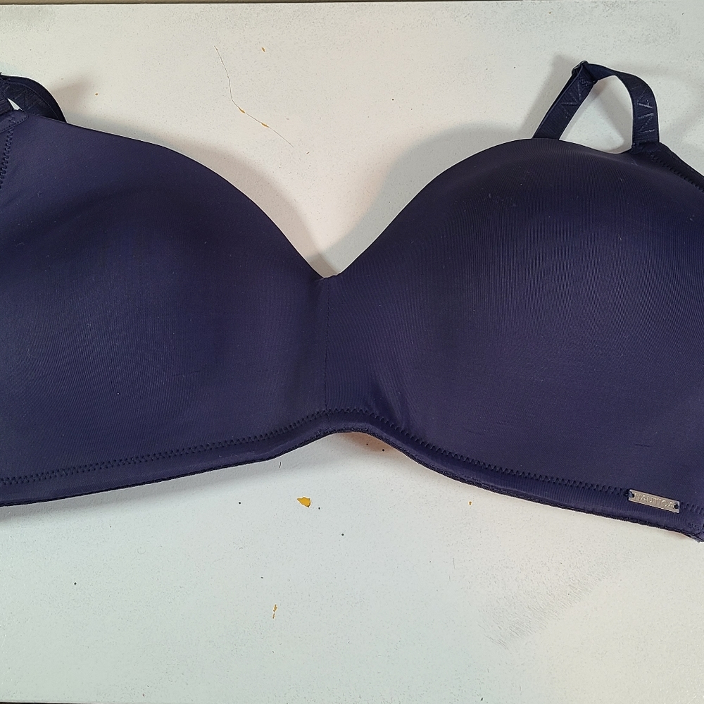 Nautica Blue full figure bra Size 40D spell out strap